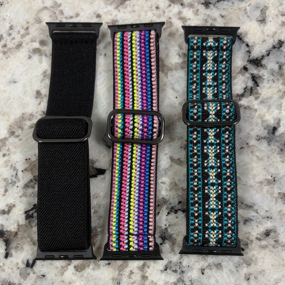 Stylish Multicolor and Black Watch Bands